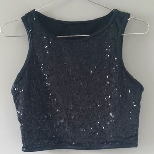 Sequin Haltertop